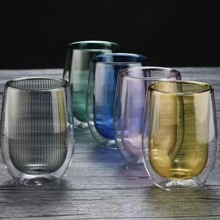 Colorful double-layer cup