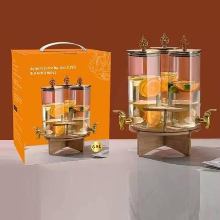 Bamboo base three in one juice bucket