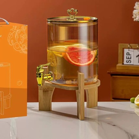 Bamboo base juice bucket