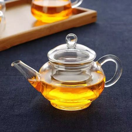 Glass covered teapot