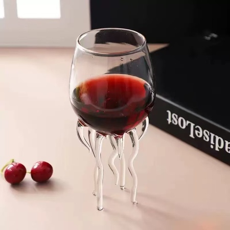 Octopus shaped wine glass