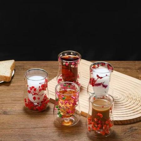 Dried flower double-layer cup
