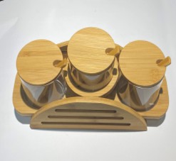 Seasoning jar three piece set