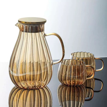 Striped teapot set