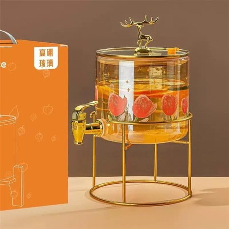 Stainless steel base decal juice bucket