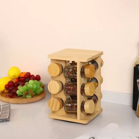 Rotating seasoning jar 12 piece set