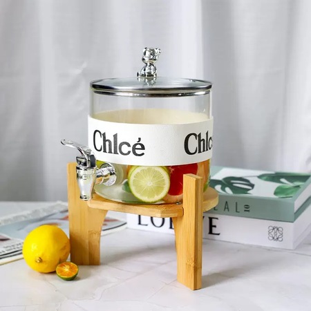 Bamboo base juice bucket