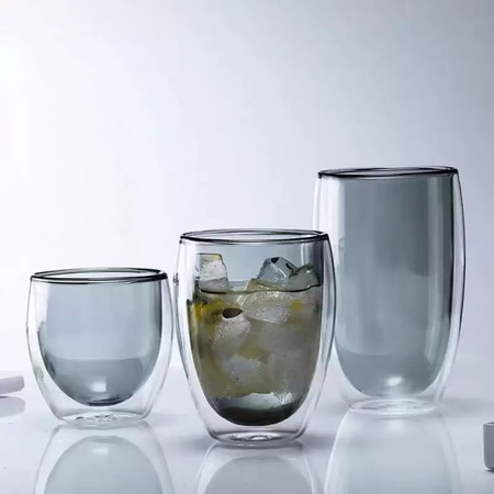 Black double-layer cup