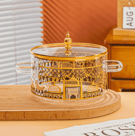 Decal double ear pot