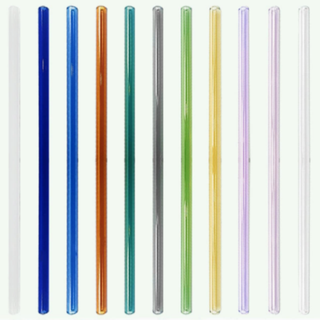 Single colored straight straw