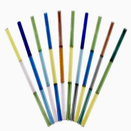 Single three tone straw
