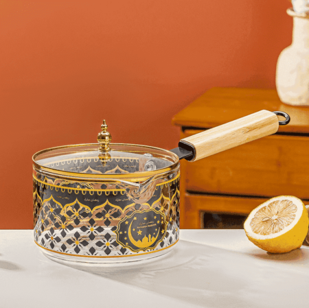 Decal single handle pot