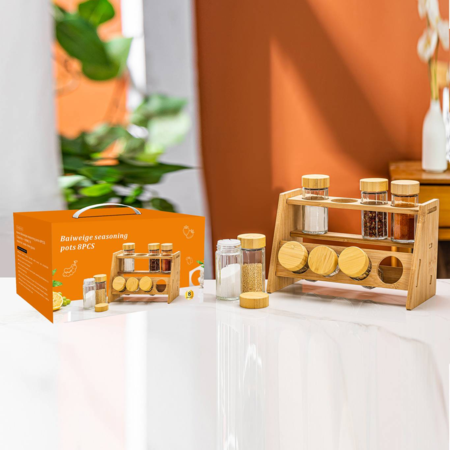 8-piece seasoning jar set