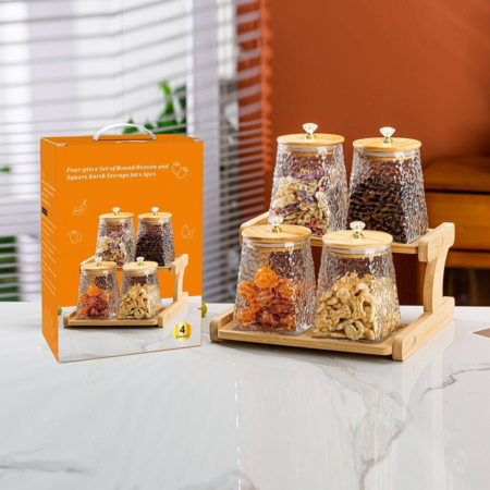 4 piece storage tank set