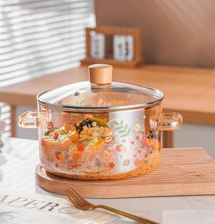 Decal double ear pot