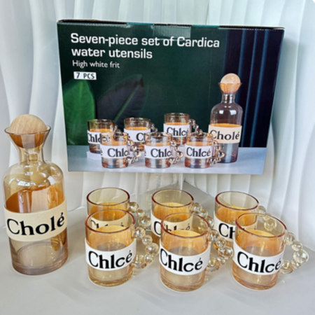 Cardica seven piece water cup set