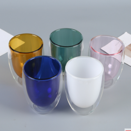 Colorful double-layer cup